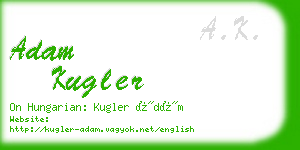 adam kugler business card